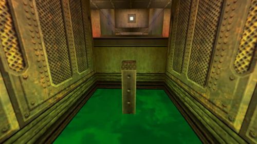 Unreal Tournament 99 First Person gameplay screenshot 8 of 10 - Map: CTF-BT-Linear.unr - Demo: 39026810-8185-4b6e-98a8-b7e9c9420ad0.dem - Gameplay match