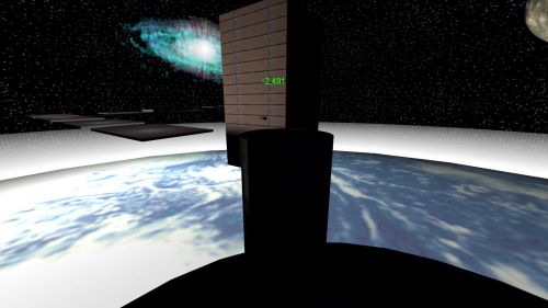 Unreal Tournament 99 First Person gameplay screenshot 3 of 10 - Map: CTF-BT-(W-B)InSpace_fix.unr - Demo: 982973c2-babc-48a0-847e-340e2c6f6d92.dem - Gameplay match