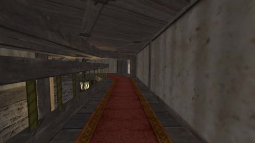Unreal Tournament 99 First Person gameplay screenshot 5 of 10 - Map: CTF-BT-BunnyVillage-vF.unr - Demo: dc506e69-8c18-490a-a8c6-f58313bc213c.dem - Gameplay match