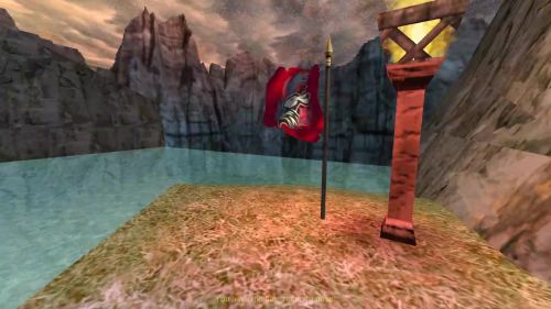 Unreal Tournament 99 First Person gameplay screenshot 10 of 10 - Map: CTF-BT-BunnyVillage-vF.unr - Demo: dc506e69-8c18-490a-a8c6-f58313bc213c.dem - Gameplay match