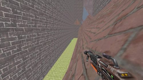 Unreal Tournament 99 First Person gameplay screenshot 3 of 10 - Map: CTF-BT-Surf-TestMap2.unr - Demo: 95a6d5a7-5f57-42d1-b023-a341245e7169.dem - Gameplay match