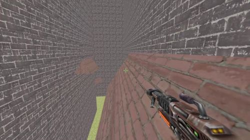 Unreal Tournament 99 First Person gameplay screenshot 7 of 10 - Map: CTF-BT-Surf-TestMap2.unr - Demo: 95a6d5a7-5f57-42d1-b023-a341245e7169.dem - Gameplay match