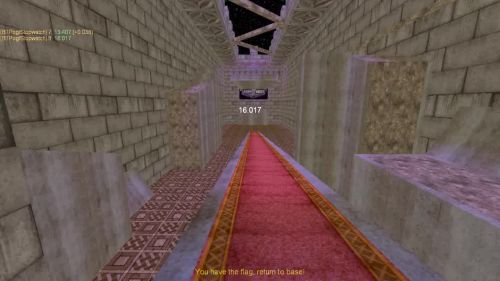 Unreal Tournament 99 First Person gameplay screenshot 9 of 10 - Map: CTF-BT-KR-WaitingRoom2.unr - Demo: cce17b21-b8a8-48a5-a83e-3d837845e809.dem - Gameplay match