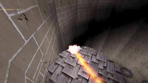 Unreal Tournament 99 First Person gameplay screenshot 5 of 10 - Map: CTF-BT-UP-UP-AND-AWAY.unr - Demo: 636dcdae-7922-49d7-8e07-8e1d0ed1c7c2.dem - Gameplay match