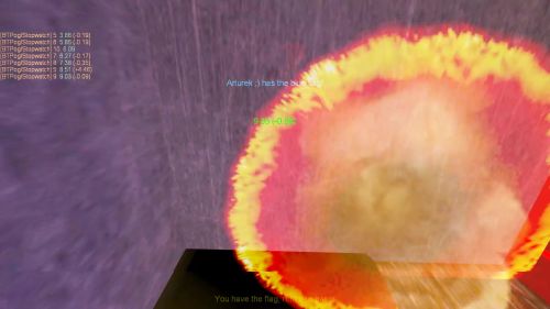 Unreal Tournament 99 First Person gameplay screenshot 8 of 11 - Map: CTF-BT-(goku)-DarkMazeEZ-dbl.unr - Demo: d95fc34e-30b1-418b-9c64-cd8e150a9298.dem - Gameplay match