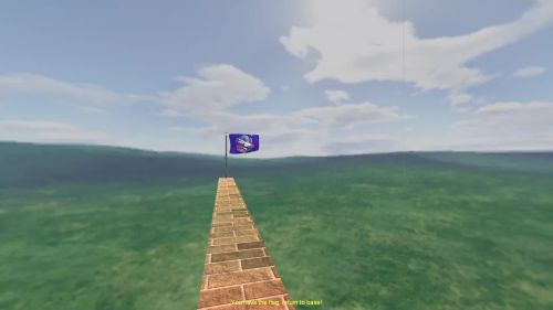 Unreal Tournament 99 First Person gameplay screenshot 9 of 10 - Map: CTF-BT-DayRush.unr - Demo: 57e66dde-27ae-4bde-b399-44c5432ec2d9.dem - Gameplay match