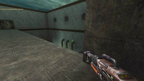 Unreal Tournament 99 First Person gameplay screenshot 4 of 9 - Map: CTF-BT-Nevermore-RE.unr - Demo: 1ebcbb35-63d5-4d6a-9a51-902572e259d0.dem - Gameplay match