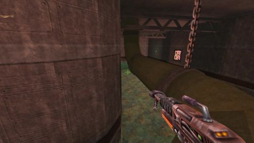 Unreal Tournament 99 First Person gameplay screenshot 6 of 9 - Map: CTF-BT-Nevermore-RE.unr - Demo: 1ebcbb35-63d5-4d6a-9a51-902572e259d0.dem - Gameplay match