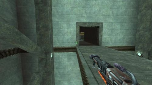 Unreal Tournament 99 First Person gameplay screenshot 7 of 9 - Map: CTF-BT-Nevermore-RE.unr - Demo: 1ebcbb35-63d5-4d6a-9a51-902572e259d0.dem - Gameplay match