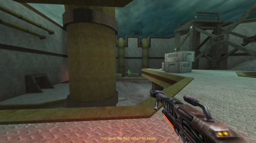 Unreal Tournament 99 First Person gameplay screenshot 9 of 9 - Map: CTF-BT-Nevermore-RE.unr - Demo: 1ebcbb35-63d5-4d6a-9a51-902572e259d0.dem - Gameplay match