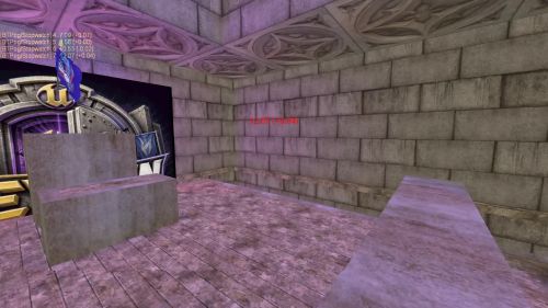 Unreal Tournament 99 First Person gameplay screenshot 6 of 10 - Map: CTF-BT-KR-WaitingRoom2.unr - Demo: f34b542d-d190-4ee6-9289-ca1d09e1c4de.dem - Gameplay match