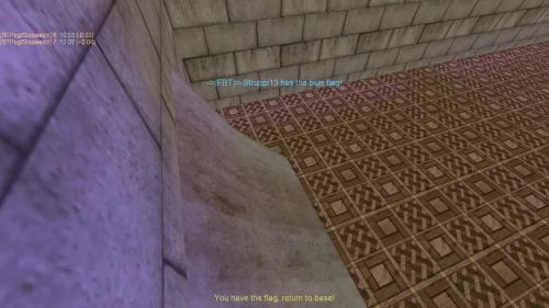 Unreal Tournament 99 First Person gameplay screenshot 7 of 10 - Map: CTF-BT-KR-WaitingRoom2.unr - Demo: f34b542d-d190-4ee6-9289-ca1d09e1c4de.dem - Gameplay match