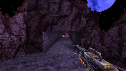 Unreal Tournament 99 First Person gameplay screenshot 6 of 11 - Map: CTF-BT-(Fran)Run-Baby!.unr - Demo: f6db99c2-8a6e-4e94-97c3-937e097f6066.dem - Gameplay match