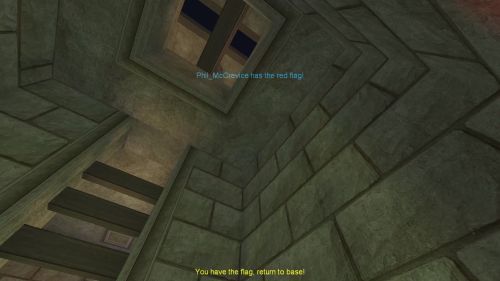 Unreal Tournament 99 First Person gameplay screenshot 10 of 10 - Map: CTF-BT-SchnelleGeisterV2.unr - Demo: 4fc4a6e7-c89c-42cc-9679-3fcf310cc0da.dem - Gameplay match