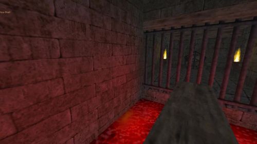 Unreal Tournament 99 First Person gameplay screenshot 8 of 10 - Map: CTF-BT-(syn)Infuriate-vF.unr - Demo: ec583830-c47b-43d2-ba6d-02ab0bbda1a9.dem - Gameplay match