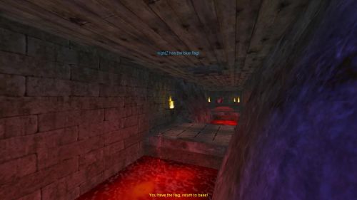 Unreal Tournament 99 First Person gameplay screenshot 10 of 10 - Map: CTF-BT-(syn)Infuriate-vF.unr - Demo: ec583830-c47b-43d2-ba6d-02ab0bbda1a9.dem - Gameplay match