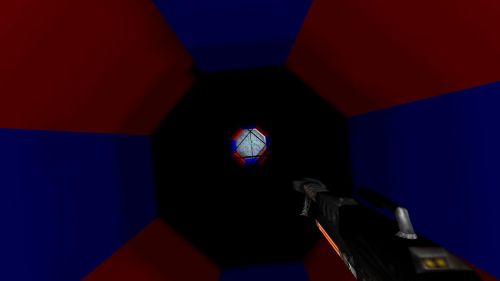 Unreal Tournament 99 First Person gameplay screenshot 1 of 10 - Map: CTF-BT-REDvsBLUE-(Level3).unr - Demo: b5935424-61d9-419a-bc51-4f06197509b4.dem - Gameplay match
