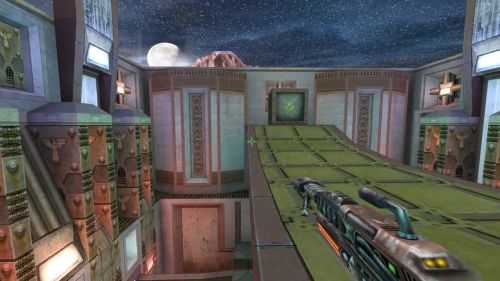 Unreal Tournament 99 First Person gameplay screenshot 2 of 9 - Map: CTF-BT-Gloaming.unr - Demo: bcf314af-cb7d-40d9-9a61-56337a299b44.dem - Gameplay match