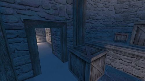 Unreal Tournament 99 First Person gameplay screenshot 2 of 10 - Map: CTF-BT-Surplus-LV.unr - Demo: b1a12965-80a5-4140-b039-d63839884396.dem - Gameplay match