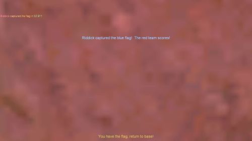 Unreal Tournament 99 First Person gameplay screenshot 10 of 10 - Map: CTF-BT-(Worsy)-BounceInTime.unr - Demo: 962f2c44-c5a6-434b-8fe0-cfca837e6055.dem - Gameplay match