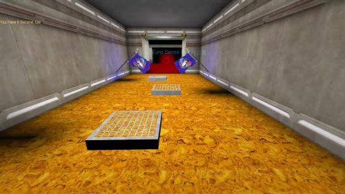 Unreal Tournament 99 First Person gameplay screenshot 9 of 9 - Map: CTF-BT-(bar)EuroDanceParty-v2.unr - Demo: d4868e53-771f-4197-8463-edbf6080f35c.dem - Gameplay match