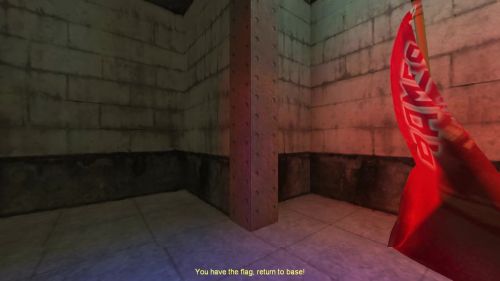 Unreal Tournament 99 First Person gameplay screenshot 10 of 10 - Map: CTF-BT-DecayedCollapseCB2.unr - Demo: 0d89cb3a-5ff4-4fca-b9ec-0c61e43bde0a.dem - Gameplay match
