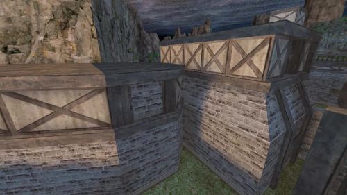 Unreal Tournament 99 First Person gameplay screenshot 6 of 10 - Map: CTF-BT-BunnyVillage-vF.unr - Demo: bed58b2d-5003-42d8-9f52-5f28eea48f43.dem - Gameplay match