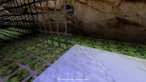 Unreal Tournament 99 First Person gameplay screenshot 4 of 9 - Map: CTF-BT-SpiderBattleField.unr - Demo: bd783bb3-98a6-4214-9d90-fc4a787a26bd.dem - Gameplay match