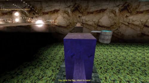 Unreal Tournament 99 First Person gameplay screenshot 7 of 9 - Map: CTF-BT-SpiderBattleField.unr - Demo: bd783bb3-98a6-4214-9d90-fc4a787a26bd.dem - Gameplay match