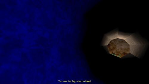 Unreal Tournament 99 First Person gameplay screenshot 9 of 9 - Map: CTF-BT-SpiderBattleField.unr - Demo: bd783bb3-98a6-4214-9d90-fc4a787a26bd.dem - Gameplay match