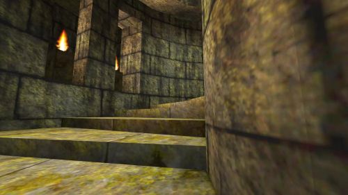 Unreal Tournament 99 First Person gameplay screenshot 5 of 10 - Map: CTF-BT-ArcaneTemple-dbl.unr - Demo: 18ded87d-8f2c-4d15-a709-92b85cef83d0.dem - Gameplay match