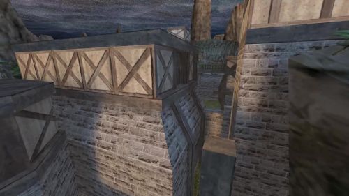 Unreal Tournament 99 First Person gameplay screenshot 6 of 10 - Map: CTF-BT-BunnyVillage-vF.unr - Demo: 0596b1d9-05cd-4da7-9d15-a471b7739bd0.dem - Gameplay match