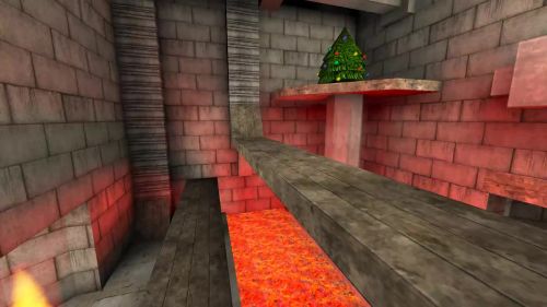 Unreal Tournament 99 First Person gameplay screenshot 3 of 9 - Map: CTF-BT-(CN)Happy2011.unr - Demo: fbaea4ab-1b5b-412d-817f-d2d5b324a29e.dem - Gameplay match