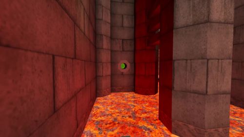 Unreal Tournament 99 First Person gameplay screenshot 5 of 9 - Map: CTF-BT-(CN)Happy2011.unr - Demo: fbaea4ab-1b5b-412d-817f-d2d5b324a29e.dem - Gameplay match