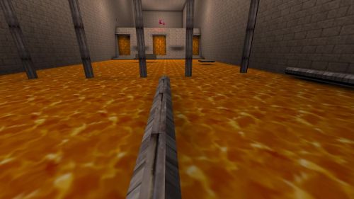 Unreal Tournament 99 First Person gameplay screenshot 6 of 9 - Map: CTF-BT-(meg)Logout.unr - Demo: 24cdffd5-c529-4e96-80c9-6677c79c6097.dem - Gameplay match
