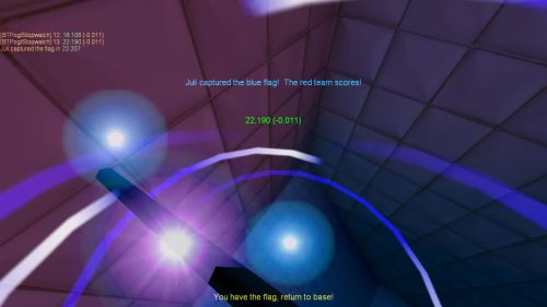 Unreal Tournament 99 First Person gameplay screenshot 10 of 10 - Map: CTF-BT-BlackHill.unr - Demo: 069edb05-837d-407e-82a1-9d948f75df76.dem - Gameplay match