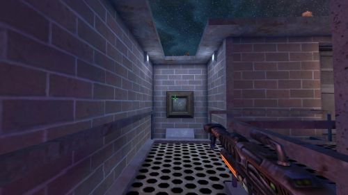 Unreal Tournament 99 First Person gameplay screenshot 3 of 9 - Map: CTF-BT-FlagrantCB.unr - Demo: d608f9f6-5849-4ee8-a528-2c5accc285b6.dem - Gameplay match