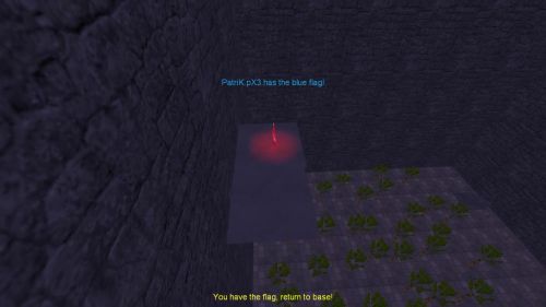 Unreal Tournament 99 First Person gameplay screenshot 9 of 10 - Map: CTF-BT-JungleRush08.unr - Demo: 9da6bcb4-4986-433d-bb0c-c7069c2e7525.dem - Gameplay match