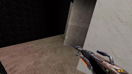 Unreal Tournament 99 First Person gameplay screenshot 6 of 10 - Map: CTF-BT-[SFC]JumpPad-fix2.unr - Demo: b58d25a6-54db-4ef0-be23-048e06ee073f.dem - Gameplay match