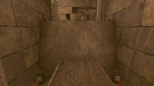 Unreal Tournament 99 First Person gameplay screenshot 2 of 10 - Map: CTF-BT-DreamersRuinsV2.unr - Demo: 7e71d814-f0dd-490a-be7a-f93cb8317c15.dem - Gameplay match