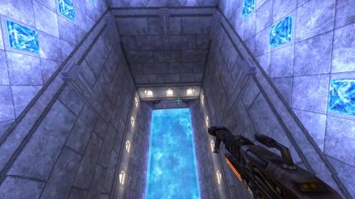 Unreal Tournament 99 First Person gameplay screenshot 4 of 9 - Map: CTF-BT-AzurePalace-V1.unr - Demo: 5a795482-3387-46fa-9612-689252885f7e.dem - Gameplay match