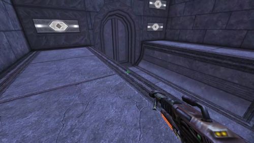 Unreal Tournament 99 First Person gameplay screenshot 8 of 9 - Map: CTF-BT-AzurePalace-V1.unr - Demo: 5a795482-3387-46fa-9612-689252885f7e.dem - Gameplay match