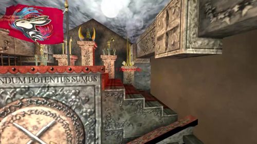 Unreal Tournament 99 First Person gameplay screenshot 4 of 10 - Map: CTF-BT-The_Room.unr - Demo: 75b8181d-bbbf-40ba-ad9e-99cac09bff6d.dem - Gameplay match