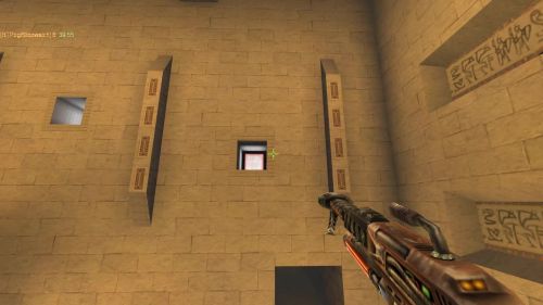 Unreal Tournament 99 First Person gameplay screenshot 3 of 9 - Map: CTF-BT-Lanayru-v3.unr - Demo: ebb921b3-cd51-4bd9-9029-56f2813069e5.dem - Gameplay match