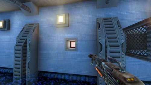 Unreal Tournament 99 First Person gameplay screenshot 5 of 9 - Map: CTF-BT-Lanayru-v3.unr - Demo: ebb921b3-cd51-4bd9-9029-56f2813069e5.dem - Gameplay match