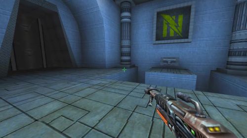 Unreal Tournament 99 First Person gameplay screenshot 7 of 9 - Map: CTF-BT-Lanayru-v3.unr - Demo: ebb921b3-cd51-4bd9-9029-56f2813069e5.dem - Gameplay match
