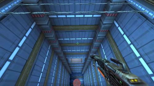 Unreal Tournament 99 First Person gameplay screenshot 9 of 9 - Map: CTF-BT-Lanayru-v3.unr - Demo: ebb921b3-cd51-4bd9-9029-56f2813069e5.dem - Gameplay match