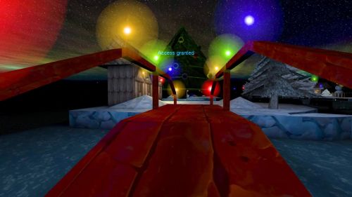 Unreal Tournament 99 First Person gameplay screenshot 9 of 10 - Map: CTF-BT-(Worsy)-MerryXmas2025-V2.unr - Demo: f995b1d8-763f-4cdc-b085-6c912a38d1b7.dem - Gameplay match