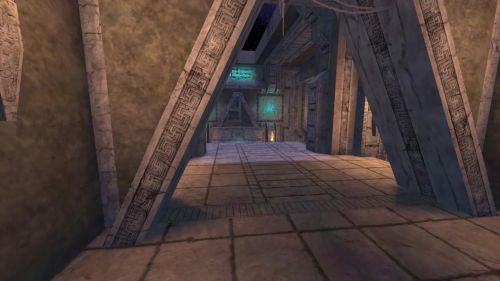 Unreal Tournament 99 First Person gameplay screenshot 2 of 9 - Map: CTF-BT-Asymmetric-RE2.unr - Demo: 37e2f881-4e01-4200-8c8b-39b9a8d65fc3.dem - Gameplay match