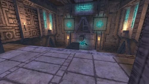 Unreal Tournament 99 First Person gameplay screenshot 3 of 9 - Map: CTF-BT-Asymmetric-RE2.unr - Demo: 37e2f881-4e01-4200-8c8b-39b9a8d65fc3.dem - Gameplay match